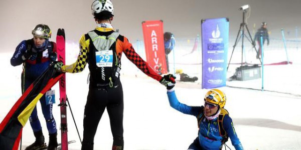 （体育）滑雪登山——大冬会：滑雪登山男子短距离赛况