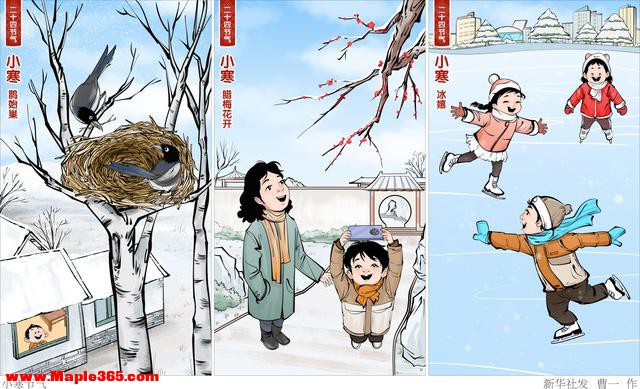 （图表·漫画）二十四节气·小寒｜小寒节气